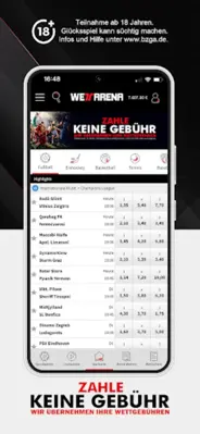 Wettarena android App screenshot 3